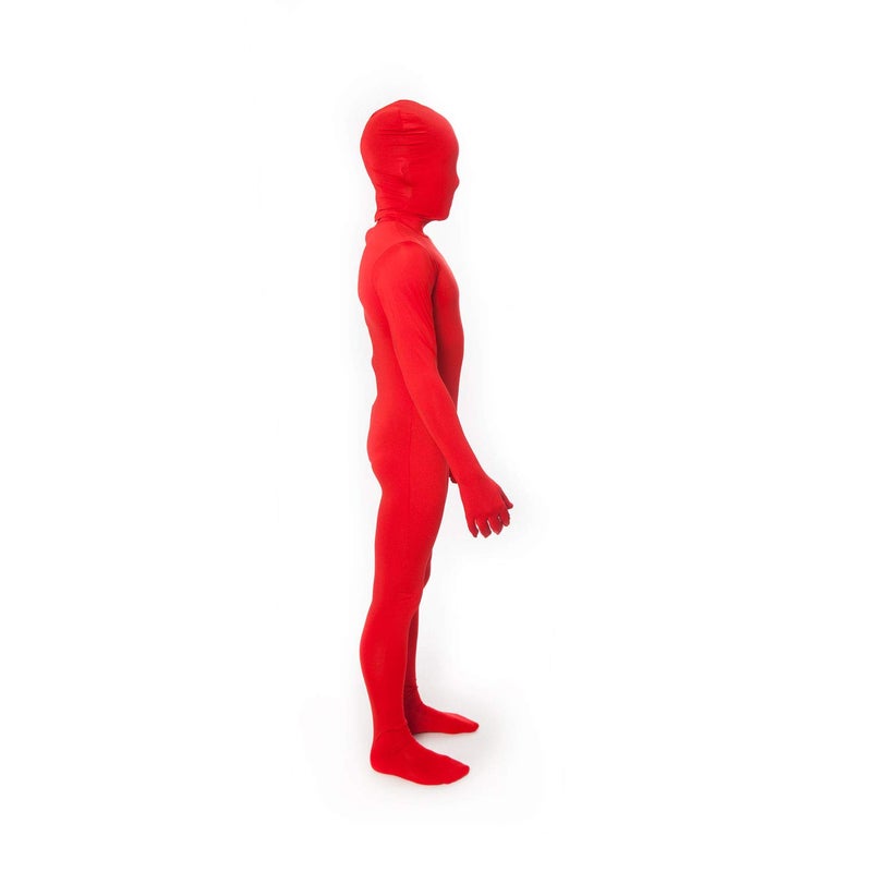 Morphsuits Kids Red Bodysuit Costume, Red Morph Suit for Boys, Large - Image 2